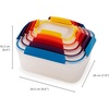 image:imageJoseph Joseph Nest Lock Plastic BPA Free Food Storage Container Set with Lockable Airtight Leakproof Lids 10Piece MultiColorMulticolor