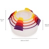 image:imageJoseph Joseph Nest Lock Plastic BPA Free Food Storage Container Set with Lockable Airtight Leakproof Lids 10Piece MultiColorMulticolor