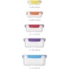 image:imageJoseph Joseph Nest Lock Plastic BPA Free Food Storage Container Set with Lockable Airtight Leakproof Lids 10Piece MultiColorMulticolor