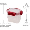 image:imageJoseph Joseph Nest Lock Plastic BPA Free Food Storage Container Set with Lockable Airtight Leakproof Lids 10Piece MultiColorRed