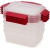 image:imageJoseph Joseph Nest Lock Plastic BPA Free Food Storage Container Set with Lockable Airtight Leakproof Lids 10Piece MultiColorRed