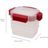 image:imageJoseph Joseph Nest Lock Plastic BPA Free Food Storage Container Set with Lockable Airtight Leakproof Lids 10Piece MultiColorRed