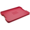 image:imageJoseph Joseph CutampCarve Plus  NonSlip MultiFunction DoubleSided Cutting Board for Food Preparation and Carving Dishwasher Safe RedRed