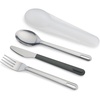 image:imageJoseph Joseph GoEat Stainlesssteel Travel Cutlery utensil Set  Knife Fork amp Spoon GreenGreen