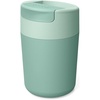 image:imageJoseph Joseph Sipp Travel Coffee Mug with Fliptop Cap  12 fl oz  BlueGreen