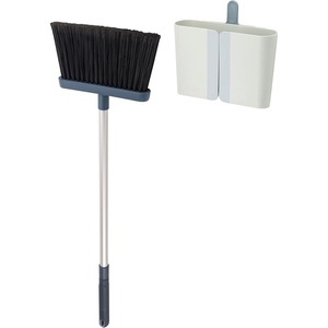 image:imageJoseph Joseph CleanStore WallMounted Adjustable Long Handle Broom Sweeper with DustShield Storage Indoor Sweeping Floor Brush with Soft Bristles and CombBroom