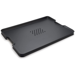 image:imageJoseph Joseph CutampCarve Plus  NonSlip MultiFunction DoubleSided Cutting Board for Food Preparation and Carving Dishwasher Safe RedBlack