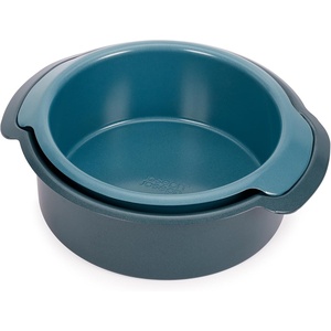 image:imageJoseph Joseph Nest Bake NonStick Round Cake Pan 9in Carbon Steel EasyPull Handles Stackable SpaceSaving Design 10Year GuaranteeCake