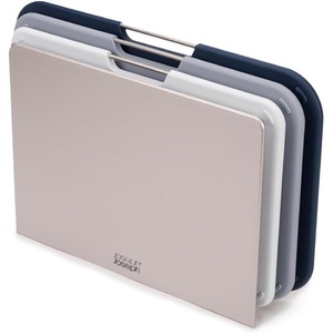 image:imageJoseph Joseph Nest Large 3Piece Color coded Cutting Board Set with Storage Stand Large  GreyGray
