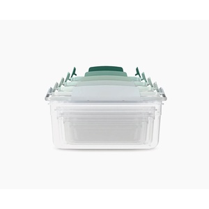 image:imageJoseph Joseph Nest Lock Plastic BPA Free Food Storage Container Set with Lockable Airtight Leakproof Lids 10Piece MultiColorGreen