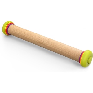 image:imageJoseph Joseph PrecisionPin  Rolling Pin with adjustable pastry thickness Baking and dough rollers Beech Wood Pastel BlueMulticolour
