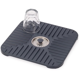 image:imageJoseph Joseph SinkShield Sink Saver Mat with Removable Draining Plug NonSlip Quick Drainage Large AnthraciteRegular