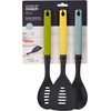 image:imageJoseph Joseph Duo 5Piece Utensil Set with Integrated Tool Rests Vibrant Set with Solid amp Slotted Spoons Turners and Ladle Hygienic Design HeatResistant Perfect for Hanging StorageMulticolor