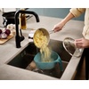 image:imageJoseph Joseph Duo Triangular Colander Food Strainer with Vertical Handle and EasyPour Corners Dark Opal