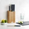 image:imageJoseph Joseph Elevate  6Piece Japanese StainlessSteel Kitchen Knife Set with Slimline Bamboo Block