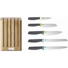 image:imageJoseph Joseph Elevate  6Piece Japanese StainlessSteel Kitchen Knife Set with Slimline Bamboo Block