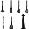 image:imageJoseph Joseph Elevate  Kitchen tools amp gadgets Carousel 6Piece Utensil Set with rotating stand Ergonomic silicone handles non stick head Sage GreenGray