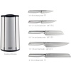 image:imageJoseph Joseph Elevate  Steel Knives Carousel 5Piece Set with Rotating StainlessSteel Knife Block Japanese StainlessSteel Blades FingerprintProof Coating and NonSlip Base Kitchen Accessories