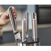 image:imageJoseph Joseph Elevate  Steel Knives Carousel 5Piece Set with Rotating StainlessSteel Knife Block Japanese StainlessSteel Blades FingerprintProof Coating and NonSlip Base Kitchen Accessories