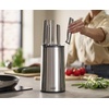 image:imageJoseph Joseph Elevate  Steel Knives Carousel 5Piece Set with Rotating StainlessSteel Knife Block Japanese StainlessSteel Blades FingerprintProof Coating and NonSlip Base Kitchen Accessories