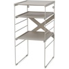 image:imageJoseph Joseph Level Adjustable Tier Free Standing Shoe Rack Organizer storage Durable Shelves and Sturdy Steel Frame holds 12 pairsSingle