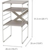 image:imageJoseph Joseph Level Adjustable Tier Free Standing Shoe Rack Organizer storage Durable Shelves and Sturdy Steel Frame holds 12 pairsSingle