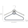 image:imageJoseph Joseph Orderly Set of 2 Long Garment Hangers 2Part Clothes Hanger for Dresses and Jumpsuits with Integrated Strap Hooks