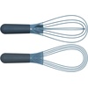 image:imageJoseph Joseph Twist Whisk 2In1 Collapsible Balloon and Flat Whisk Silicone Coated Steel Wire Sky BlueBlue