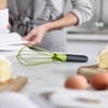 image:imageJoseph Joseph Twist Whisk 2In1 Collapsible Balloon and Flat Whisk Silicone Coated Steel Wire Sky BlueGrayGreen