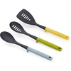 image:imageJoseph Joseph Duo 5Piece Utensil Set with Integrated Tool Rests Vibrant Set with Solid amp Slotted Spoons Turners and Ladle Hygienic Design HeatResistant Perfect for Hanging StorageMulticolor