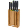 image:imageJoseph Joseph Elevate  6Piece Japanese StainlessSteel Kitchen Knife Set with Slimline Bamboo Block