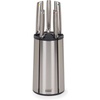 image:imageJoseph Joseph Elevate  Steel Knives Carousel 5Piece Set with Rotating StainlessSteel Knife Block Japanese StainlessSteel Blades FingerprintProof Coating and NonSlip Base Kitchen Accessories