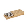 image:imageJoseph Joseph Elevate Kitchen Knives 5piece Japanesse Stainless Steel knife set in drawer Bamboo Block organizer tray
