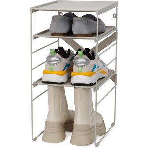 image:imageJoseph Joseph Level Adjustable Tier Free Standing Shoe Rack Organizer storage Durable Shelves and Sturdy Steel Frame holds 12 pairsSingle