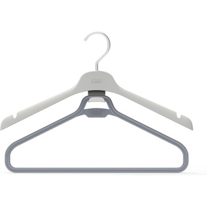 image:imageJoseph Joseph Orderly Set of 2 Long Garment Hangers 2Part Clothes Hanger for Dresses and Jumpsuits with Integrated Strap Hooks