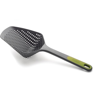image:imageJoseph Joseph Scoop Plus Colander Spoon DrainerStrainer Scoop Drain and Serve heat resistant up to 200C 392F Dishwasher safe Large BlackGrayGreen