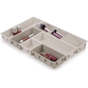 image:imageJoseph Joseph 75005 Viva Makeup Cosmetic Storage Organizer with Drawer Large with Mirror Shell Cream7pc Organiser