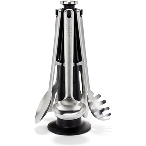 image:imageJoseph Joseph Elevate Excel Stainless Steel Kitchen Utensils with Rotating Stand 5 Piece SetStainless Steel Handles