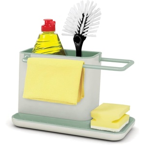 image:imageJoseph Joseph Kitchen Sink Caddy Organizer Sponge Holder Brush Holder Dish Cloth Hanger  Light StoneSage