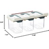 image:imageJoseph Joseph CupboardStore Airtight Easy Pour Food Container 3M Tape Undershelf Storage Hanger 3Piece Set  Large OpalOpal