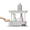 image:imageJoseph Joseph CupboardStore Large EasyAccess Wheeled Storage Caddy  UnderSink Kitchen Organizer Made from Recycled Plastic2Tier